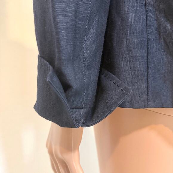 Lafayette 148 New York 4 linen wool blend blazer jacket C 3047 - Picture 10 of 12